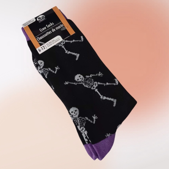 Skellington Crew Socks - Picture 2 of 3